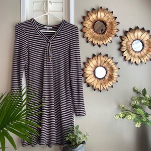 Red orange white and black American Eagle dress